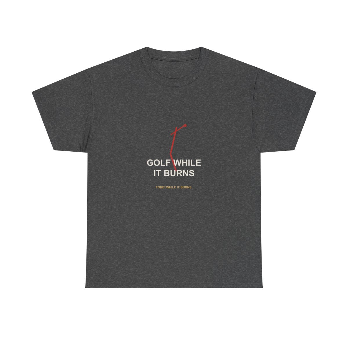 trump-golf-while-it-burns-shirt standardized Charcoal