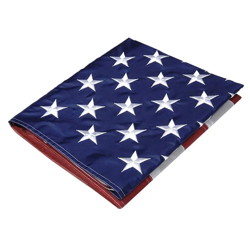 LARGE  SEWN STRIPES AMERICAN FLAG WITH FREE REPLACEMENT