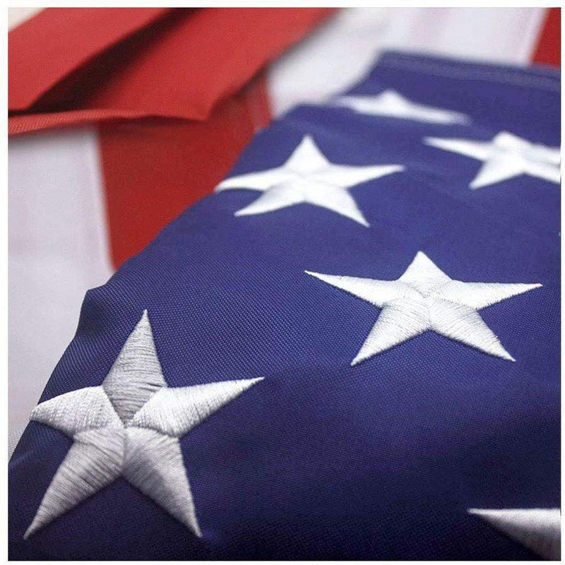 LARGE  SEWN STRIPES AMERICAN FLAG WITH FREE REPLACEMENT