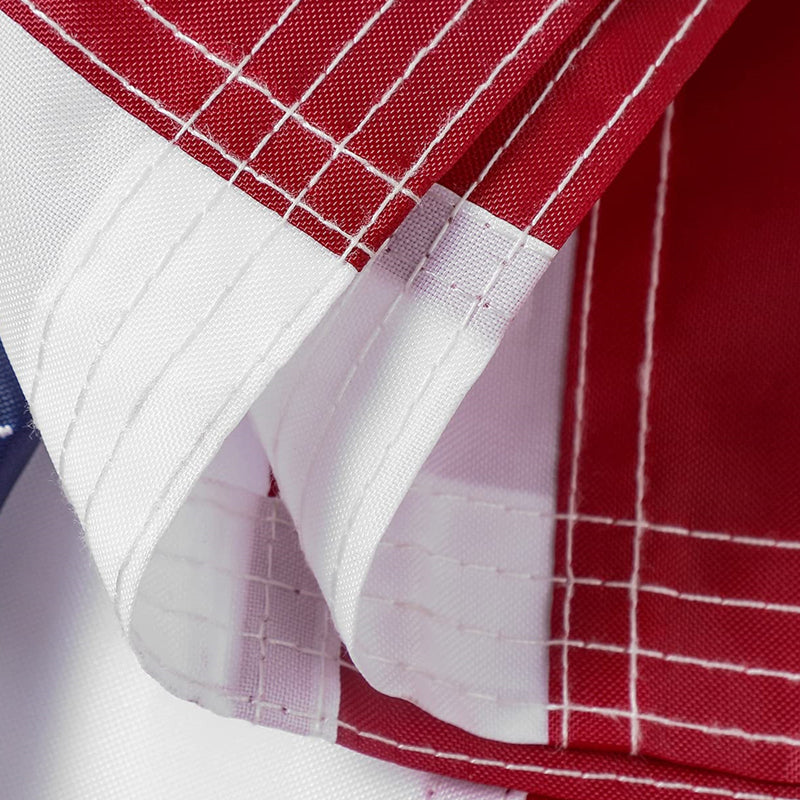 LARGE  SEWN STRIPES AMERICAN FLAG WITH FREE REPLACEMENT