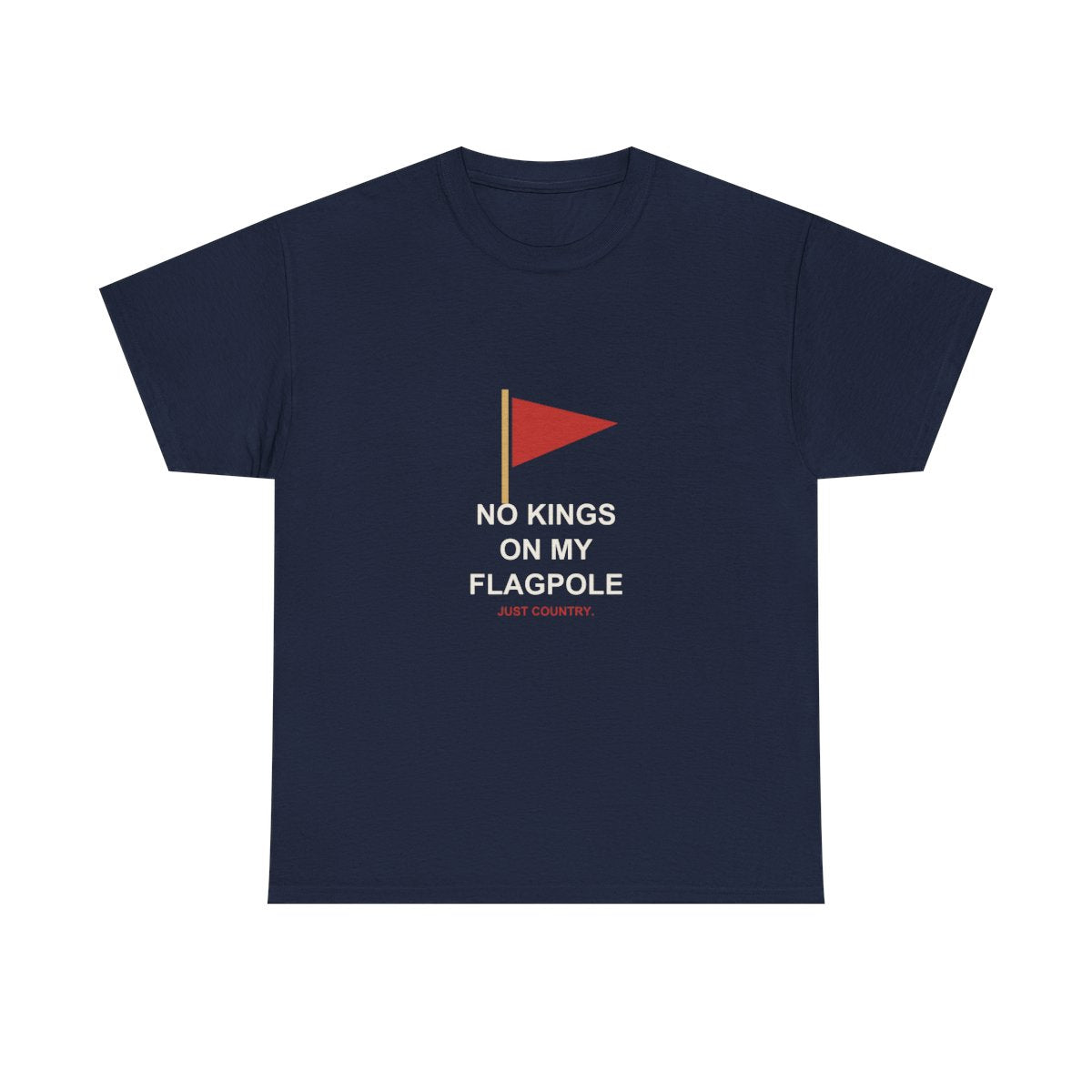 no-kings-on-my-flagpole-shirt spacing-fixed Navy