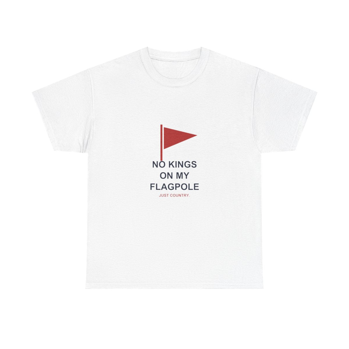 no-kings-on-my-flagpole-shirt spacing-fixed White